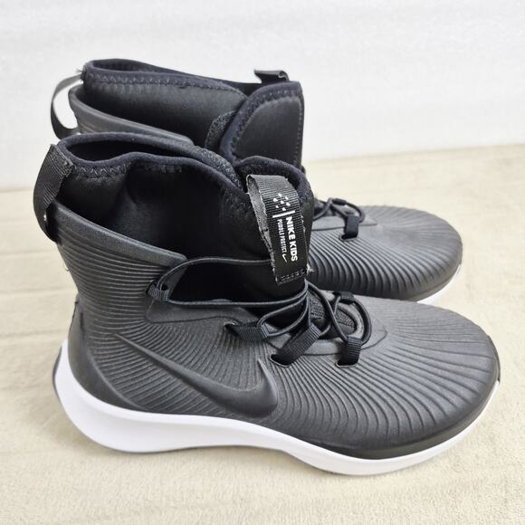 Nike Binzie BQ5381-003 Unisex Kids Black Ankle Waterproof Rain Boots Size 3Y - Picture 1 of 8